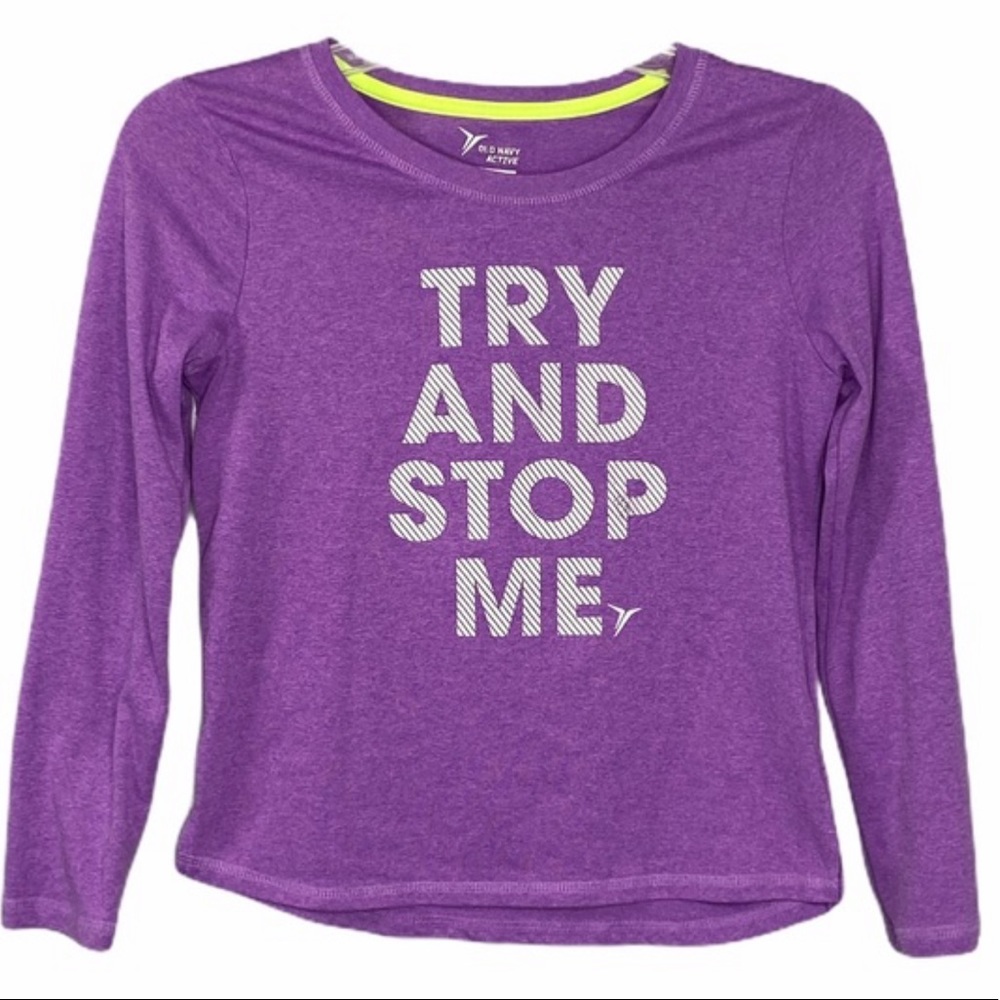 HP- Old Navy Purple Try and Stop Me Top